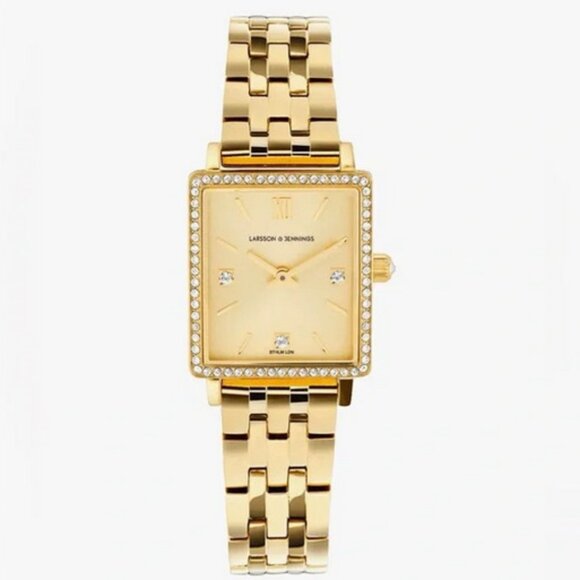 🆕 NIB ✨ Larsson & Jennings Boyfriend Mini Lumous Gold 31 mm Watch - Picture 1 of 1